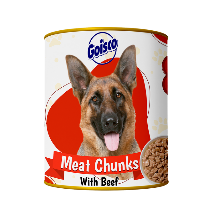 Goisco Meat Chunks with Beef, Dog Food, 810 gr
