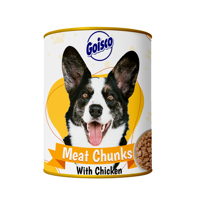 Goisco Meat Chunks with Chicken, Dog Food, 410 gr