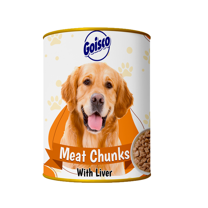 Goisco Meat Chunks with Liver, Dog food, 410 gr