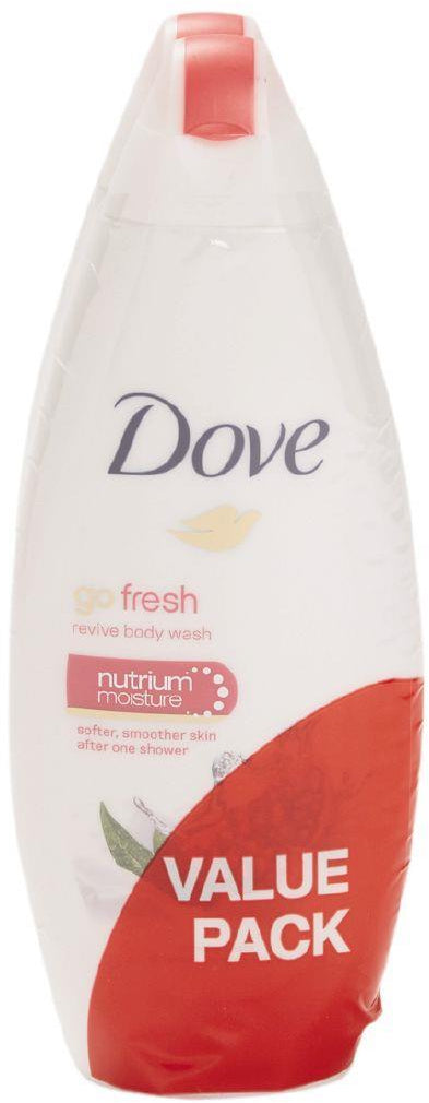 Dove Go Fresh Revive Body Wash, Value Pack, 2 x 250 ml