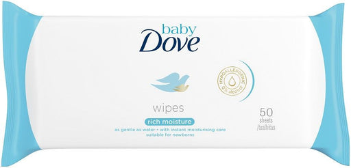 Dove Rich Moisture Baby Wipes, 50 ct