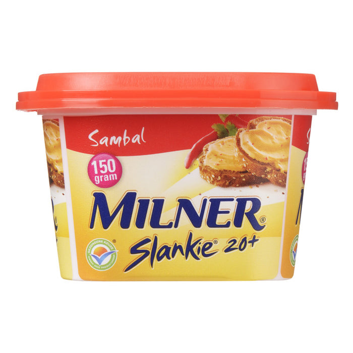 Milner Slankie 20+ Cheese Spread, Sambal, 150 gr