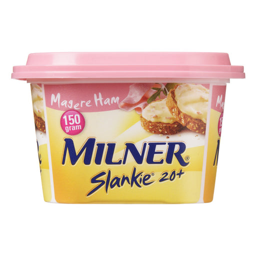 Milner Slankie 20+ Cheese Spread, Magere Ham, 150 gr
