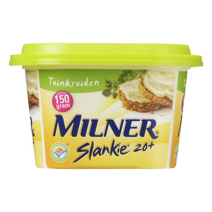 Milner Slankie 20+  Cheese Spread, Tuinkruiden, 150 gr