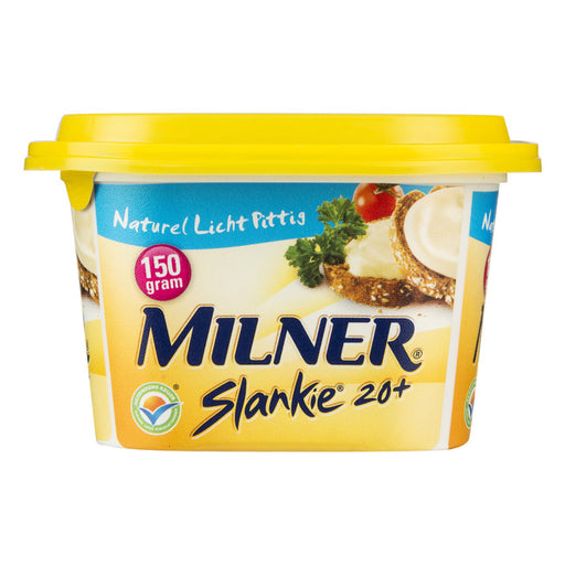 Milner Slankie 20+ Cheese Spread, Naturel Licht Pittige, 150 gr