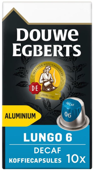 Douwe Egberts Lungo Decaf Coffee Cups , 10 ct