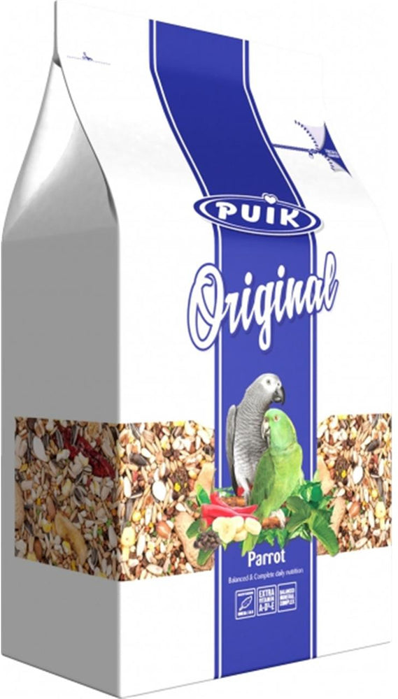 Puik Original Parrot Food (Papegaaienvoer), Balanced & Complete Nutrition, 2 kg