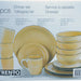 Trento 16-Piece Dinner Set, Yellow, 16 pcs