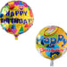 Happy Birthday Helium Balloons (Specify Color at Checkout), 53 x 47 cm