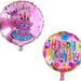 Happy Birthday Helium Balloons (Specify Color at Checkout), 53 x 47 cm