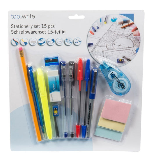 Top Write 15-Piece Stationery Set, 