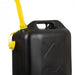 All Ride Black Plastic Fuel Jerry Can, 20 L