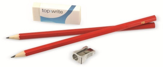 Top Write 4-Piece Pencil Set, 