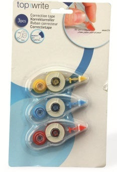 Top Write Correction Tape Value Pack, 3 pc