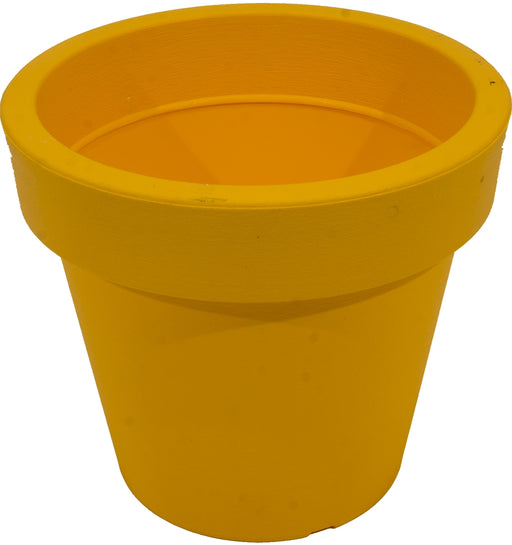 Flowerpot, Yellow, 134 x 120 mm