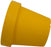 Flowerpot, Yellow, 134 x 120 mm