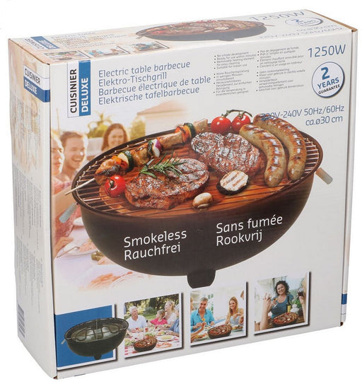 Cuisinier Deluxe Electric Table Barbecue, 220 V, 1250 W