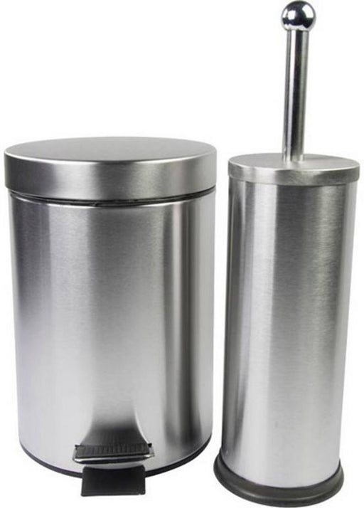 Hanoo Pedal Bin and Toilet Brush Set, 2 ct