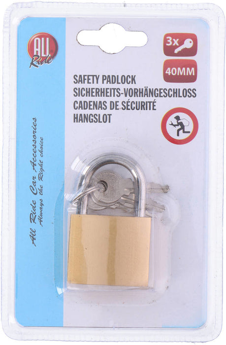 All Ride Safety Padlock, 40mm , 1 pc