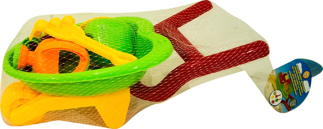 Eddy Toys Wheelbarrow Beachset, 6 pcs