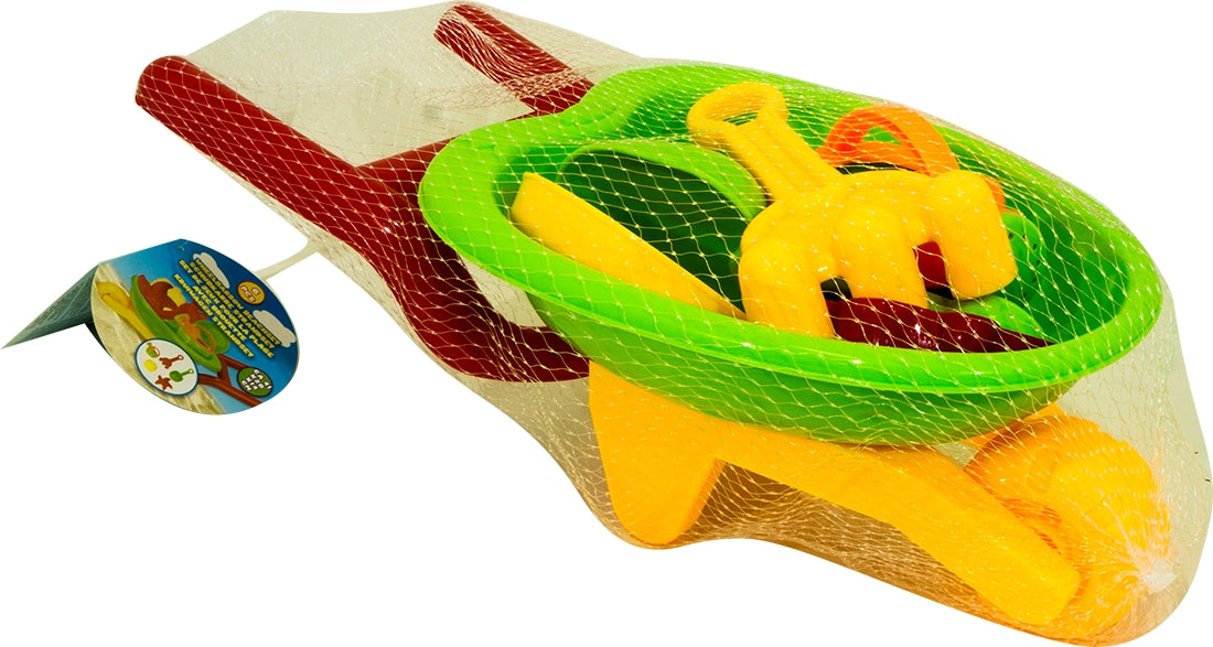 Eddy Toys Wheelbarrow Beachset, 6 pcs