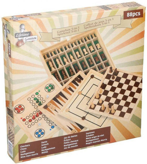 Lifetime 5-in-1 Game Box, 88 pcs