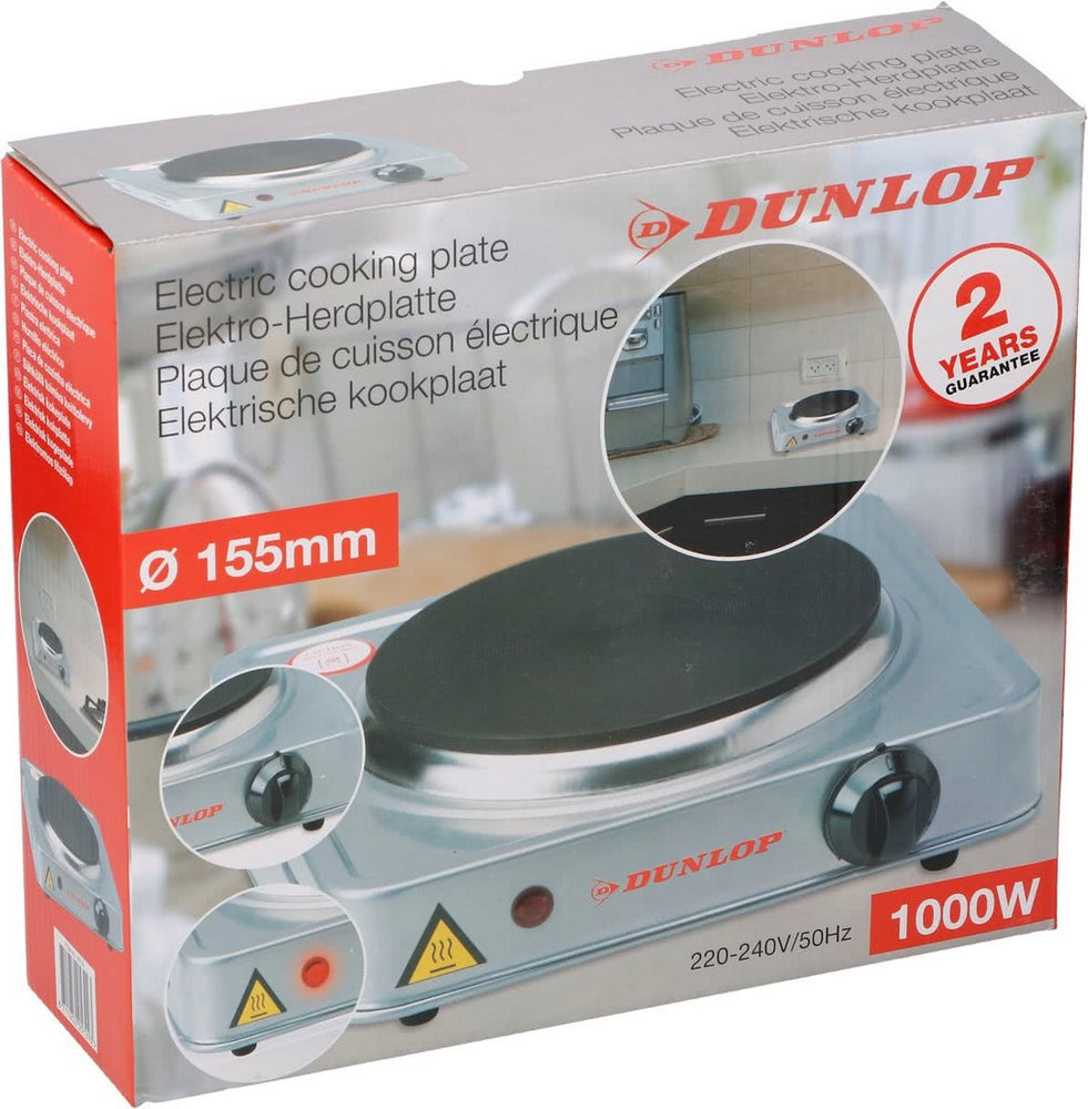 Dunlop Electric Cooking Plate, 220 V, 1000 W