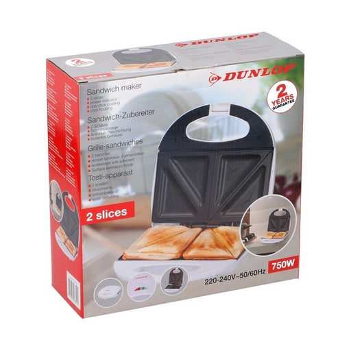 Dunlop Electric Sandwich Maker White, 220 V, 750 W