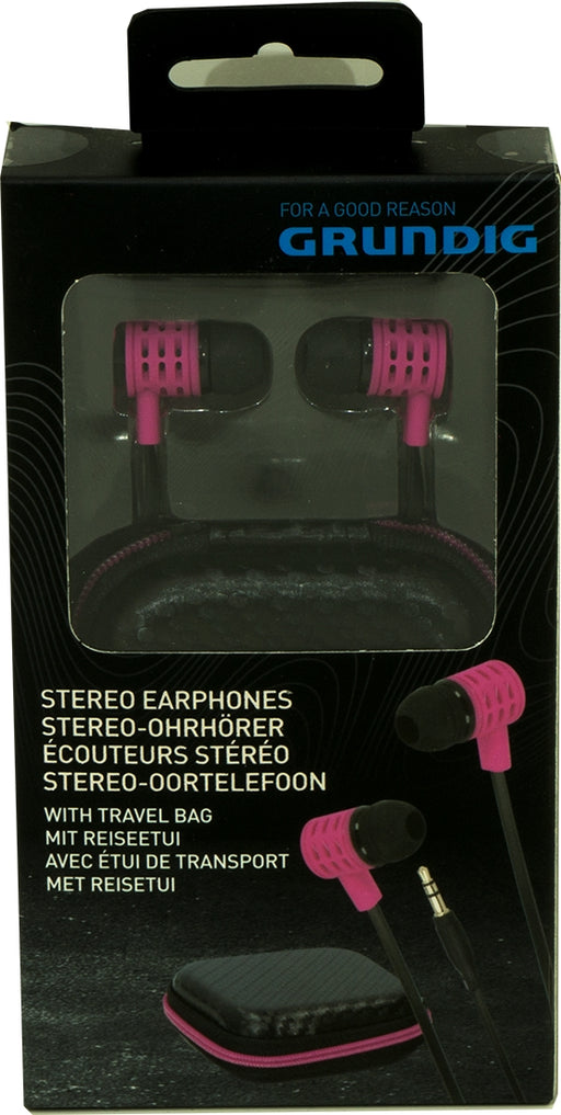 Grundig Stereo Earphones (Specify Color at Checkout), 2 pcs