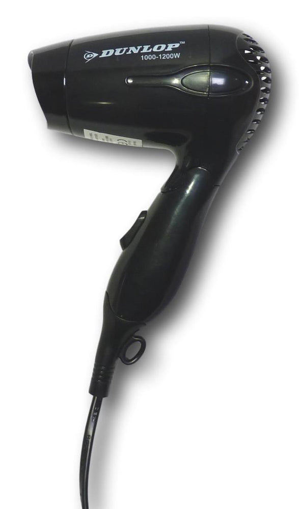Dunlop Foldable Travel Hair Dryer, 220 V, 1000 - 1200 W