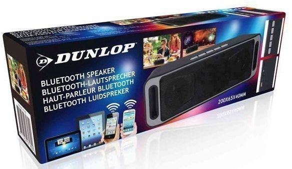 Dunlop Bluetooth Speaker, 200 x 65 x 40 mm