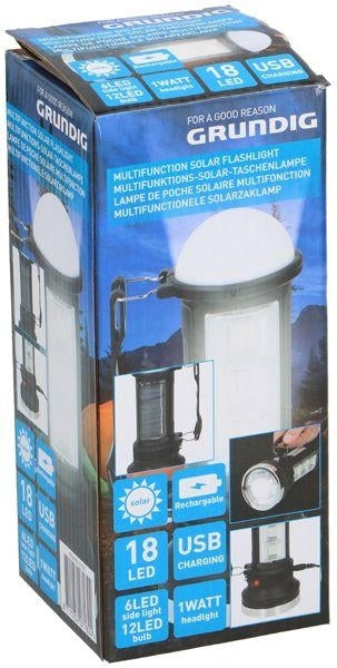 Grundig Multifunction Solar Flashlight, 