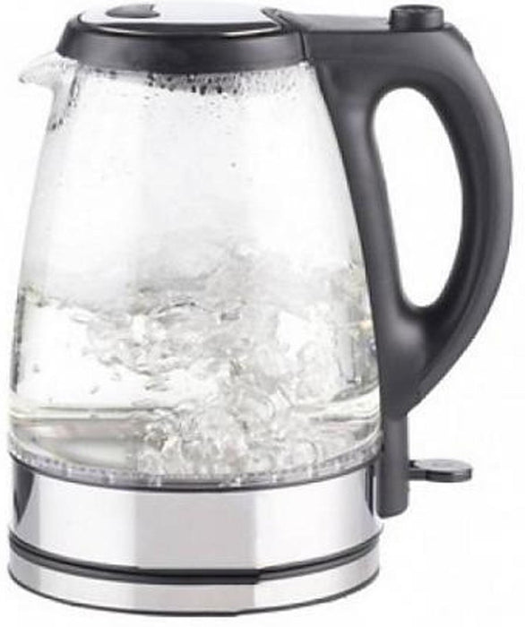 Dunlop Electric 1.7 L Glass Water Kettle with Blue LED Light, 1850 - 2200 W
