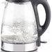 Dunlop Electric 1.7 L Glass Water Kettle with Blue LED Light, 1850 - 2200 W