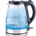 Dunlop Electric 1.7 L Glass Water Kettle with Blue LED Light, 1850 - 2200 W
