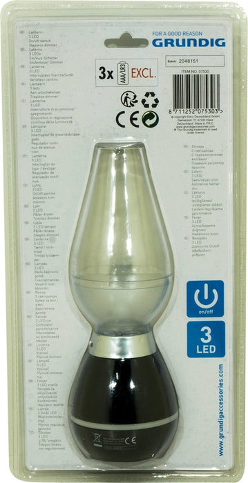Grundig 3 LED Lantern, 6.5 x 20 cm