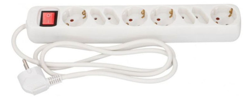 Grundig 8-Way Power Strip With Switch , 1 pc