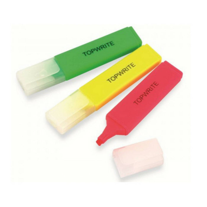 Top Write Marker Highlighters, Variety Pack , 3 ct