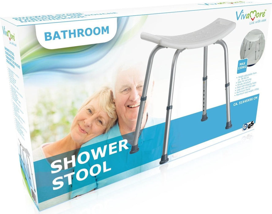 Vivamore Shower Stool, 51 x 45 x 65 cm 