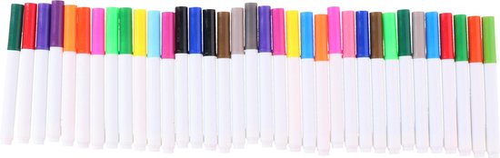 Top Write Kids Drawing Set With Felt-Tips Pens & Chalks , 65 pcs