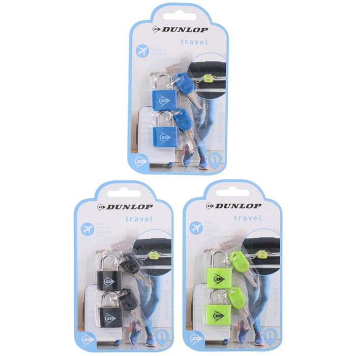 Dunlop Travelling Luggage Locks, 2 pcs