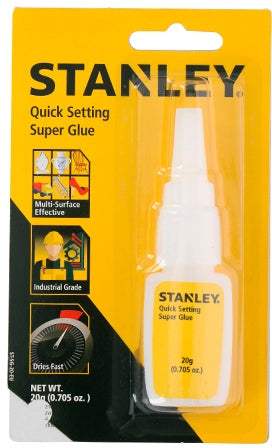 Stanley Quick Setting Super Glue, 20 gr