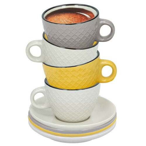 Alpina 8-Piece Espresso Cup & Saucer Set , 8 pcs