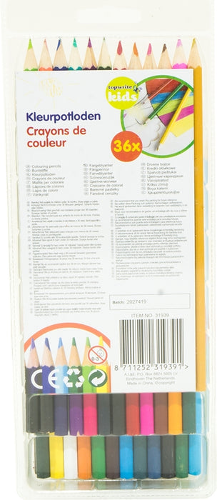 Top Write Coloring Pencils, 36 ct