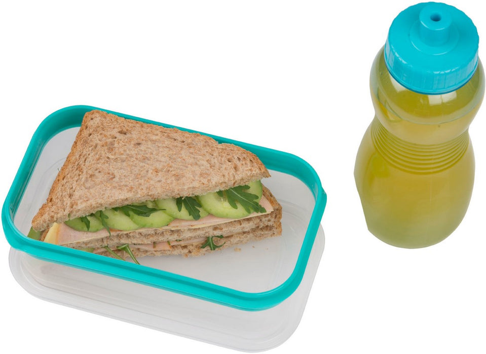 Topwrite Lunch Box with Drinking Bottle Set (Specify Color at Checkout), 2 pcs