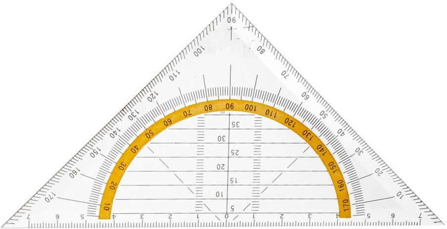 Top Write Set Square (Geodriehoek), 14 cm