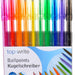 Top Write Rainbow Colored Ball Pens, 10 ct