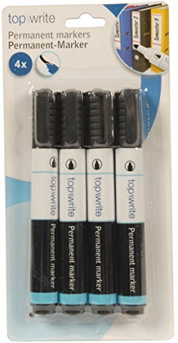 Top Write Permanent Markers, 4 pc