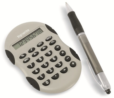 Top Write Calculator with Ballpoint Pen, 