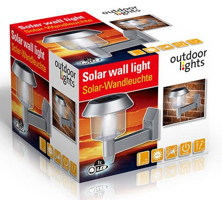 Outdoor Lights Solar Wall Light, 12.5 cm